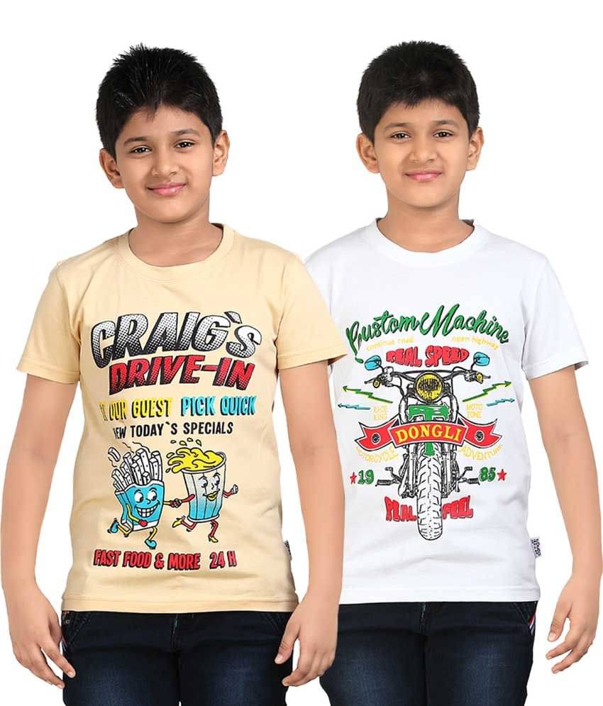     			Dongli Pack of 1 Boys Cotton Polo T-Shirt ( Multi Color )