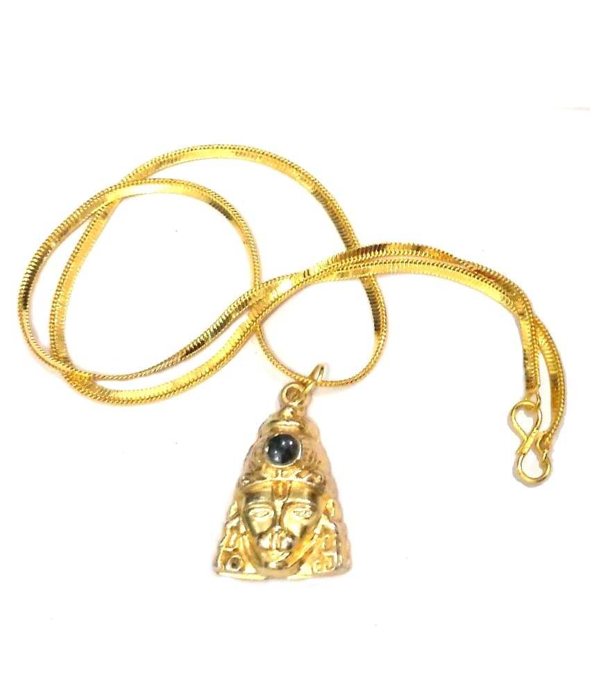     			APDI Meripuja Mantra Siddh Hanuman Chalisha Yantra Locket with Gold Plated Chain