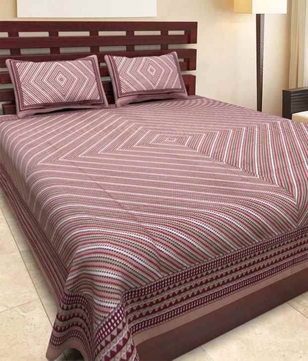     			Uniqchoice Cotton King Bedsheet ( Brown )