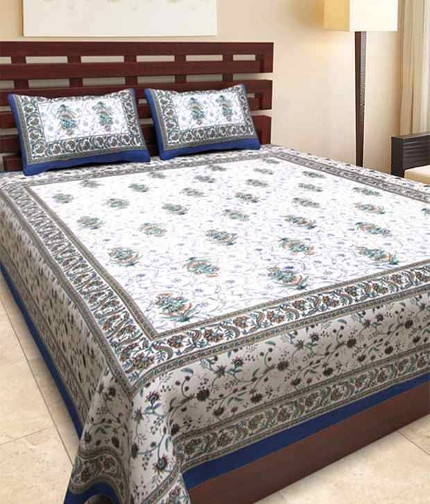     			Uniqchoice Cotton King Bedsheet ( White )