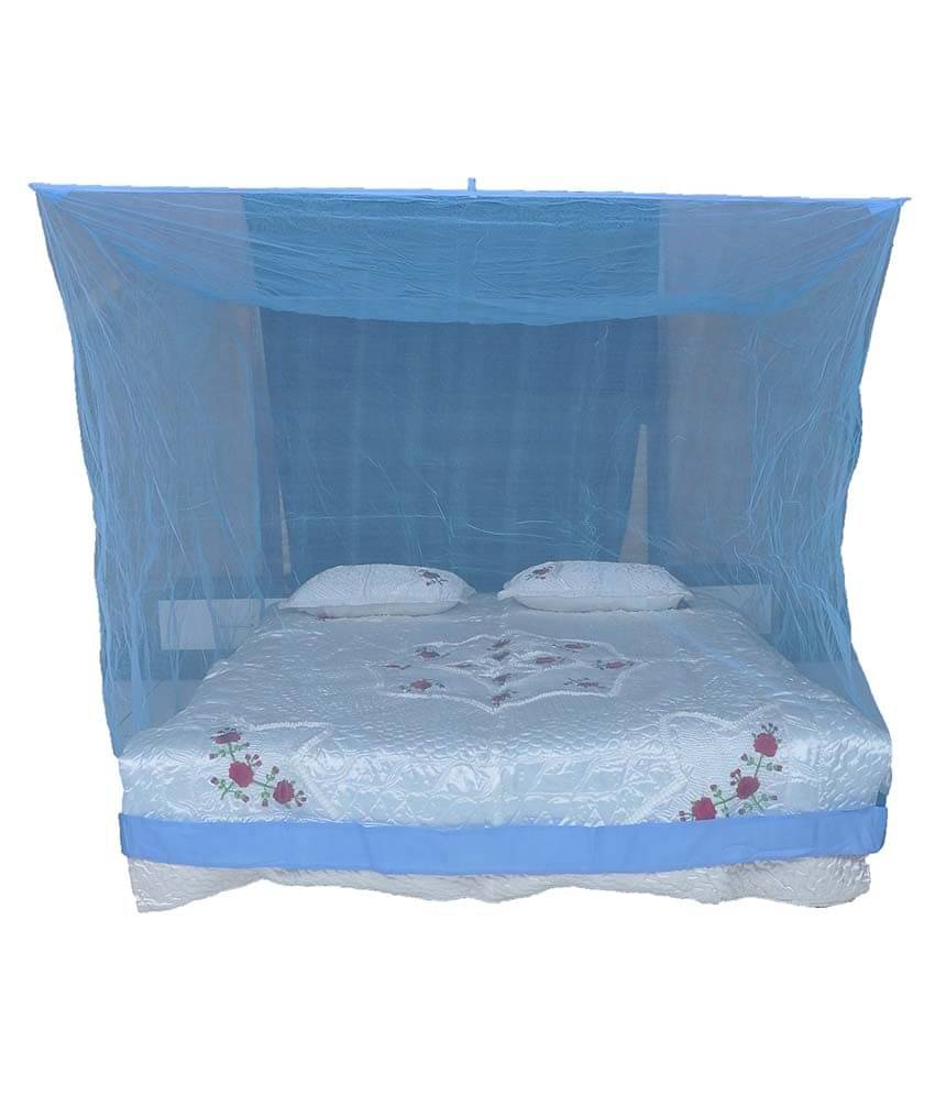 Riddhi Blue Polyester Single Mosquito Net, Machardani Riddhi Blue Polyester Single Mosquito Net, Machardani