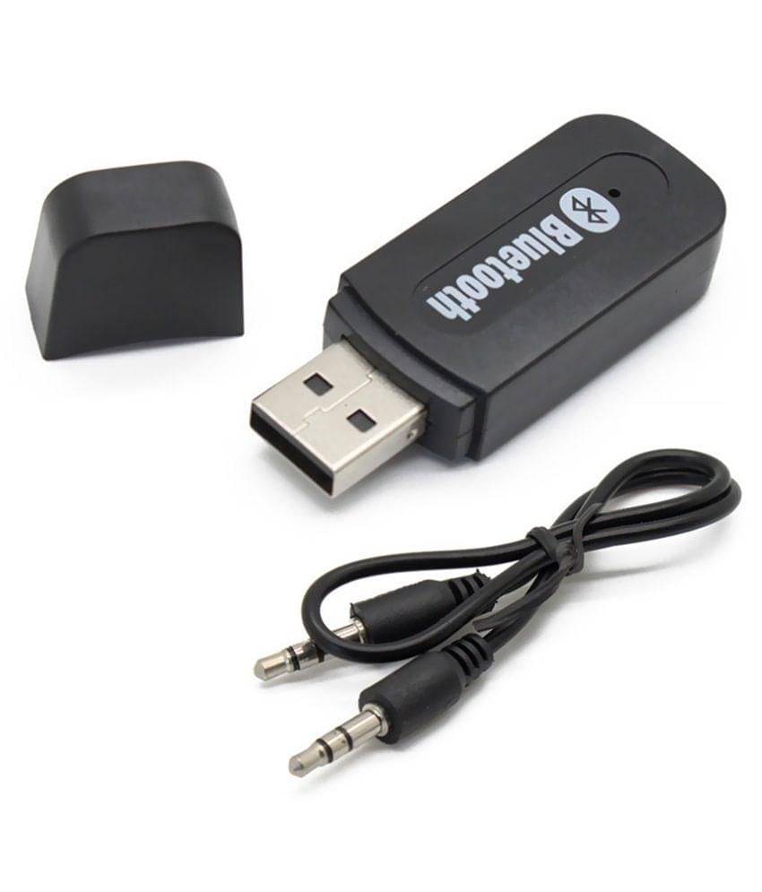    			Evana Black USB Bluetooth Audio Music Receiver Dongle Adapter Car Mobile Speaker