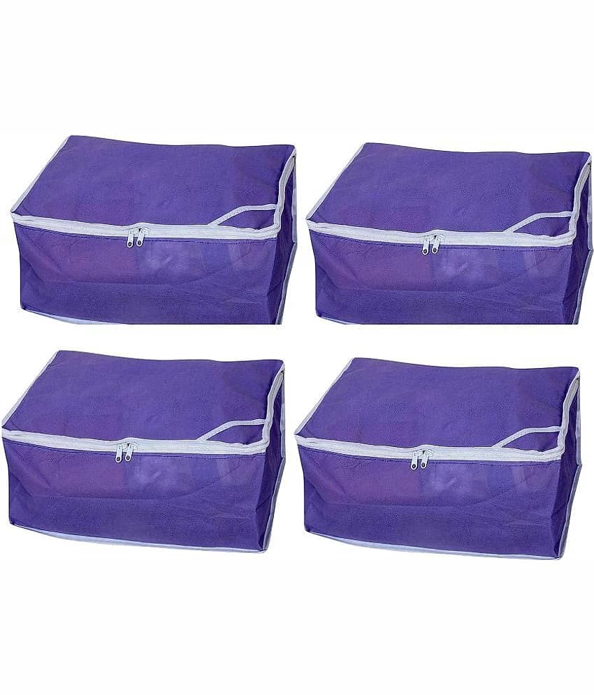 Fashion Bizz Purple Saree Cover - Set of 4 - Handbags | Buy online on ZillyBuy