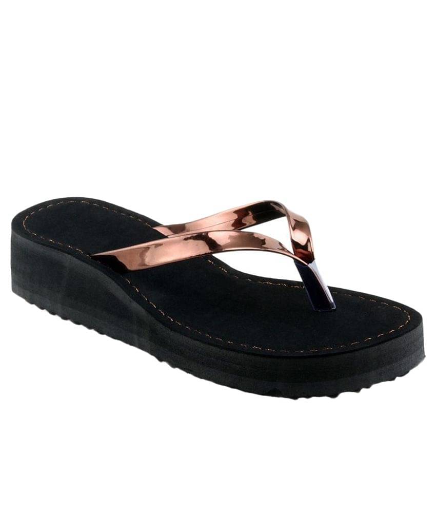     			Shoe Lab Brown Flip Flops