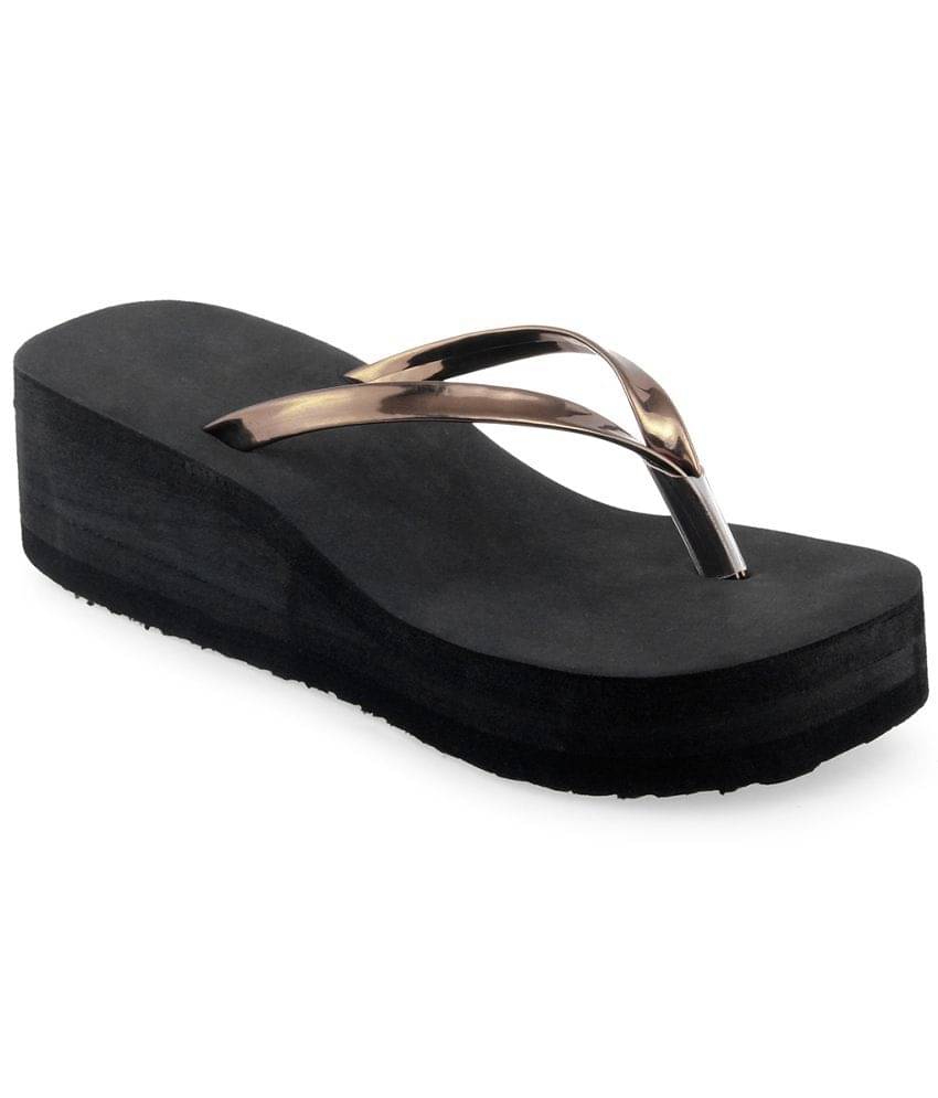     			Shoe Lab Brown Flip Flops