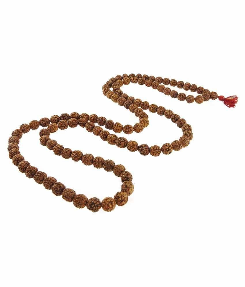 Shopoj Spiritual Rudraksha Mala -brown Shopoj Spiritual Rudraksha Mala -brown