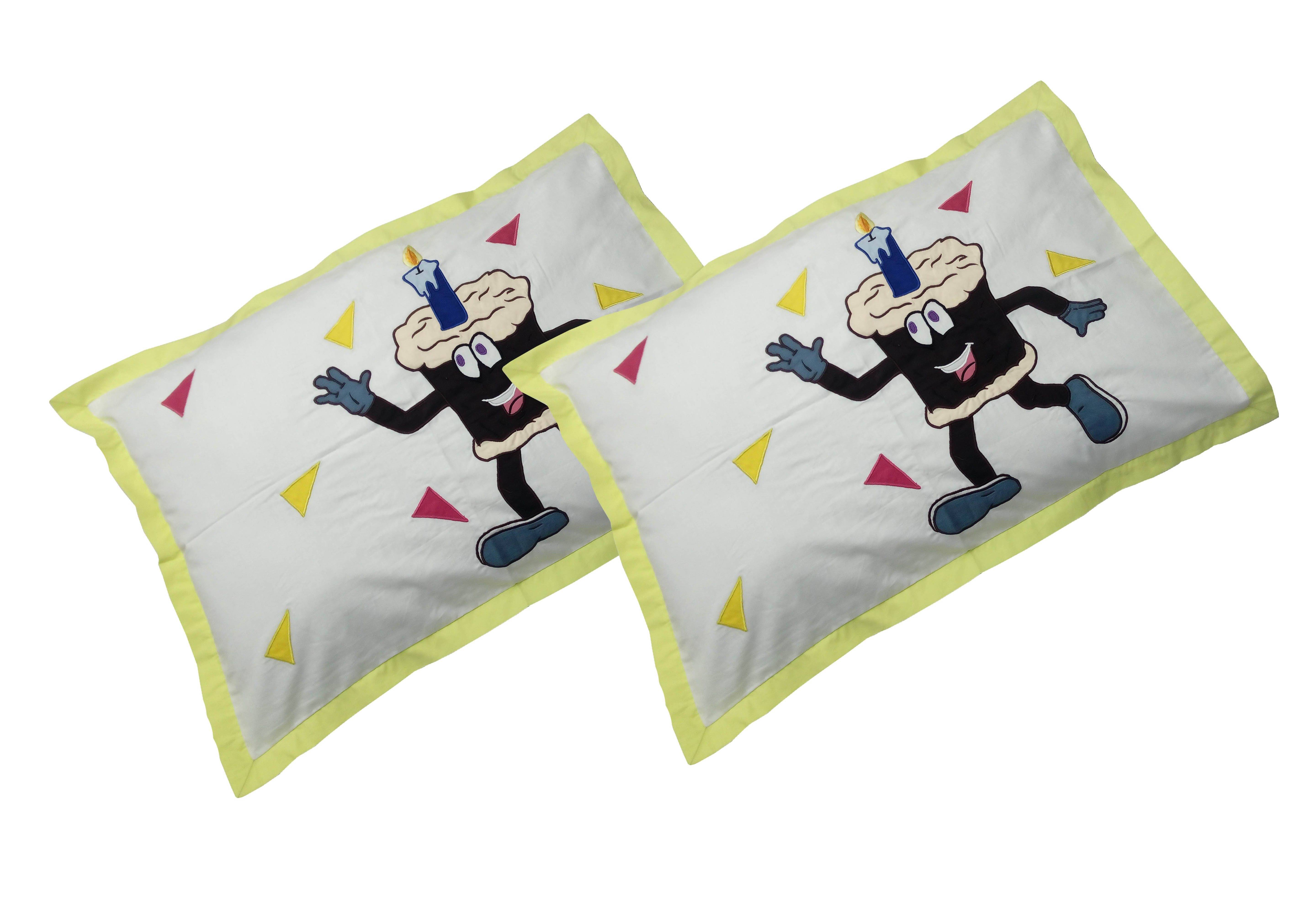 HUGS N RUGS - Pack of 2 Cotton Embroidered Regular Pillow Cover ( 60.96 cm(24) x 40.64 cm(16) ) - Multi HUGS N RUGS - Pack of 2 Cotton Embroidered Regular Pillow Cover ( 60.96 cm(24) x 40.64 cm(16) ) - Multi