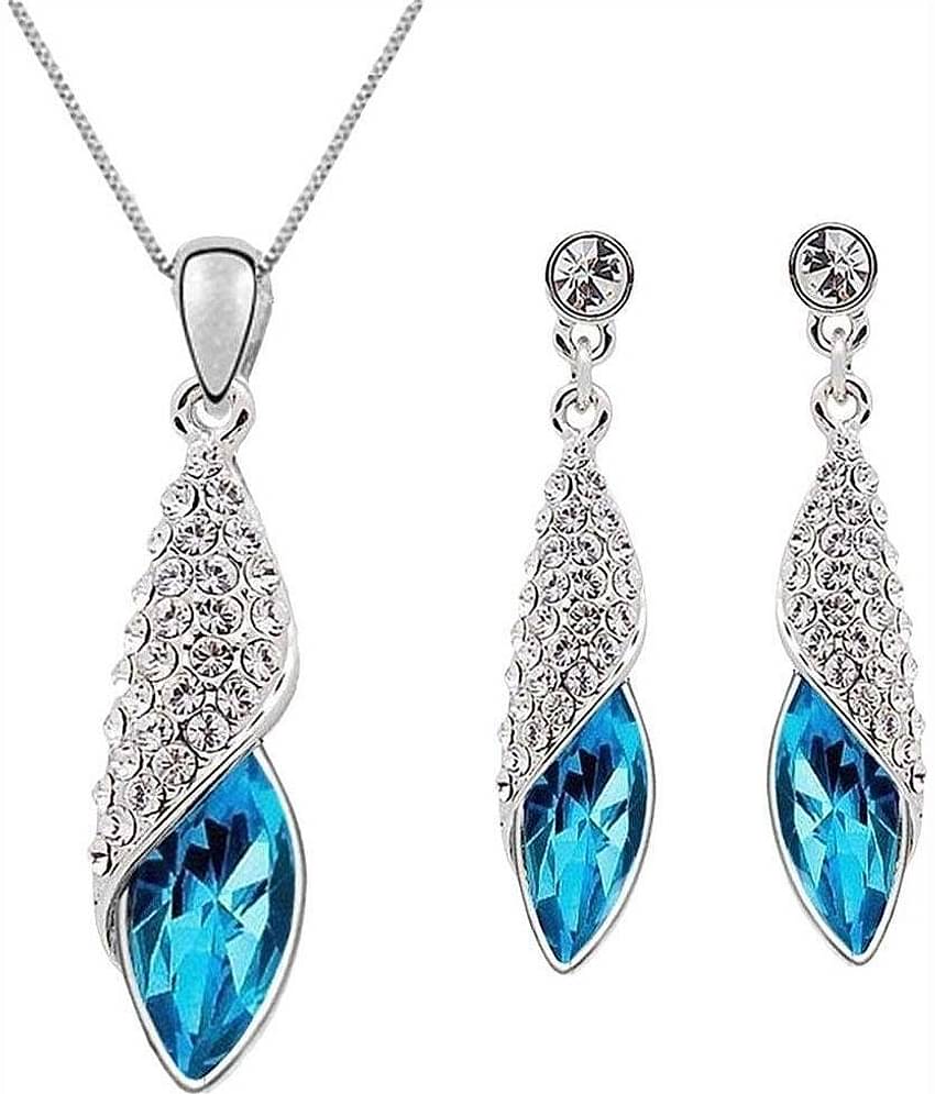 YOUBELLA Silver Pendant set ( Pack of 1 )