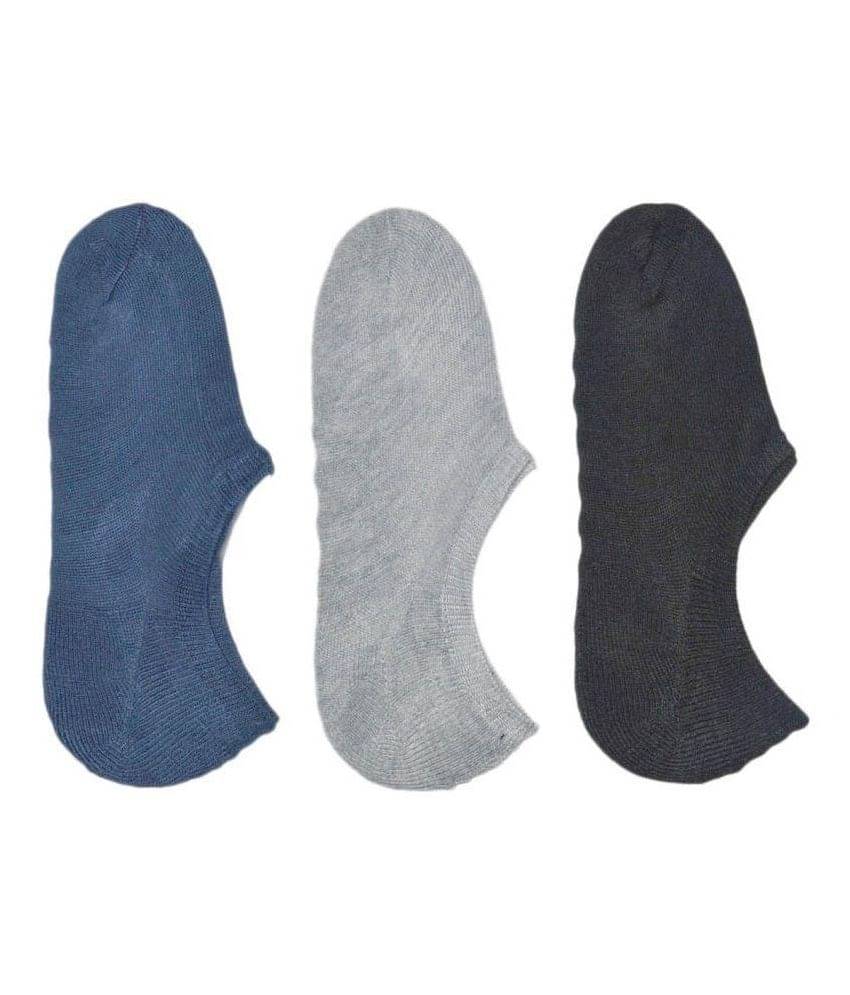 Tahiro Multicolor Micro Fibre Low Cut Socks For Men - Pack Of 3 Tahiro Multicolor Micro Fibre Low Cut Socks For Men - Pack Of 3