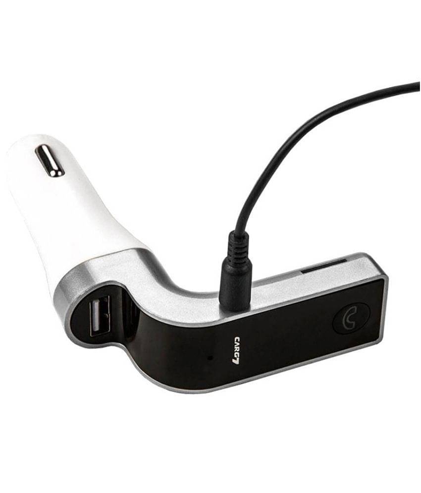     			MDI SilverBluetooth FM Transmitter USB Car Charger