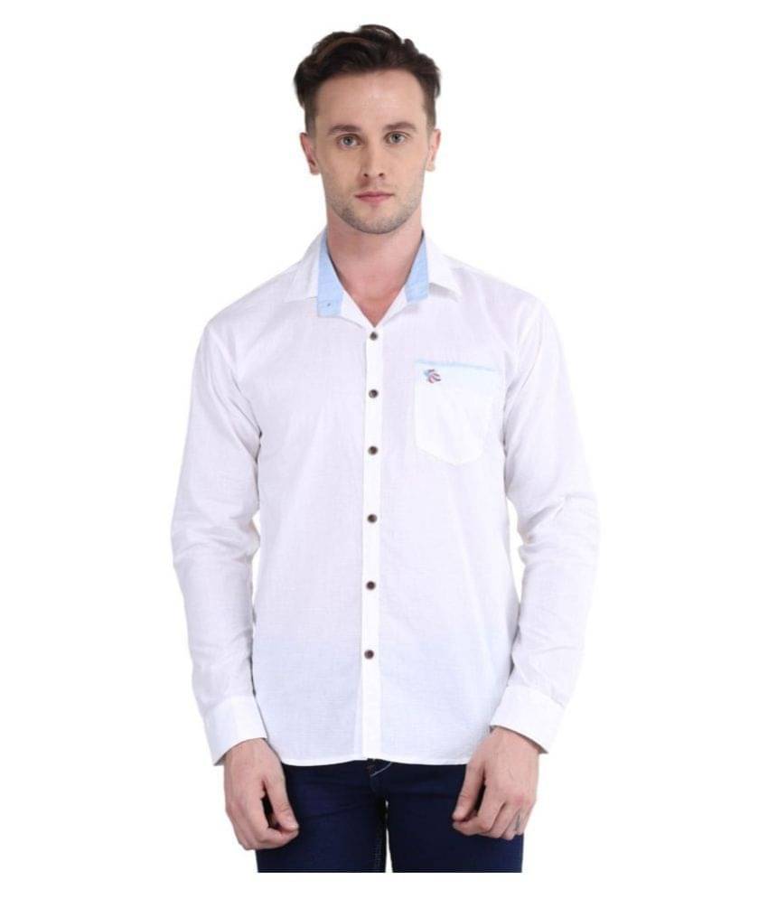 British Terminal White Casuals Regular Fit Shirt British Terminal White Casuals Regular Fit Shirt
