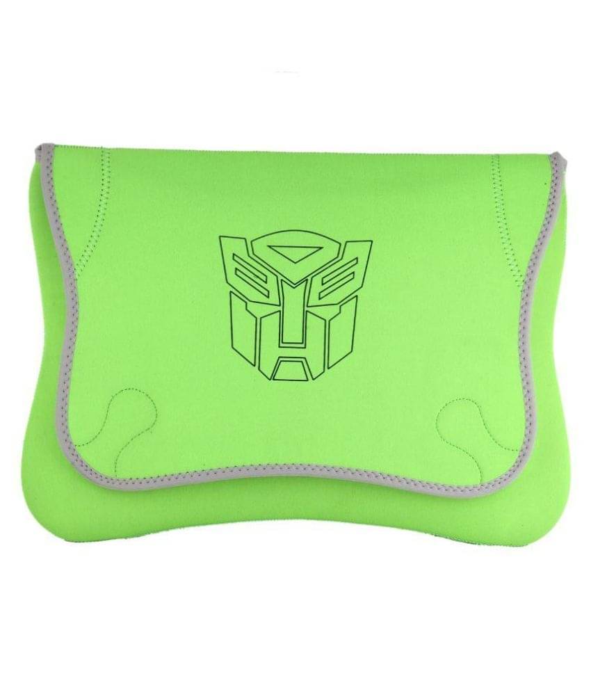     			Techbyte Green Fabric Laptop Sleeve