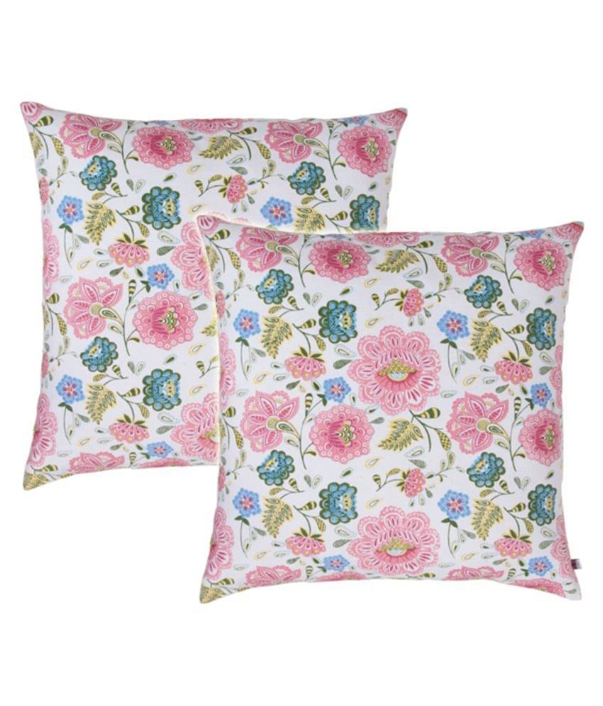 Zubix Multicolor Cotton Cushion Covers - Pack Of 2 Zubix Multicolor Cotton Cushion Covers - Pack Of 2