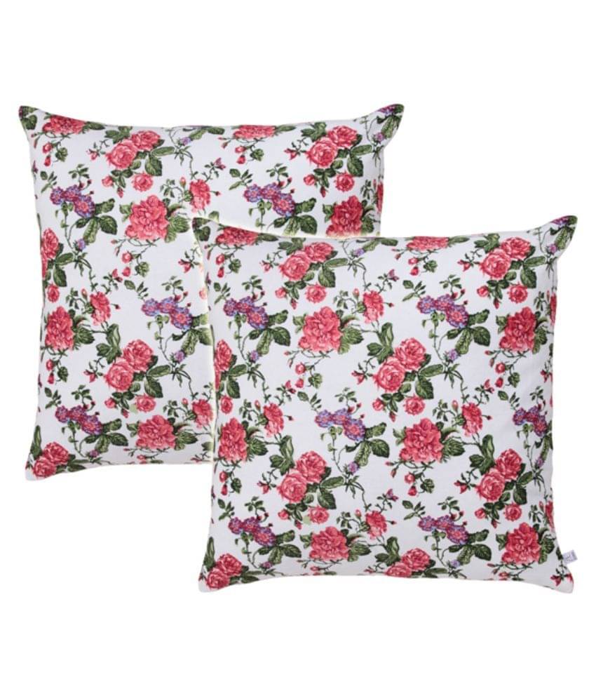 Zubix Multicolour Printed Cotton Cushion Cover - Set of 2 Zubix Multicolour Printed Cotton Cushion Cover - Set of 2