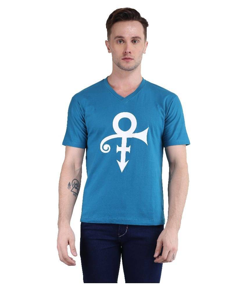 British Terminal Blue V-Neck T Shirt British Terminal Blue V-Neck T Shirt