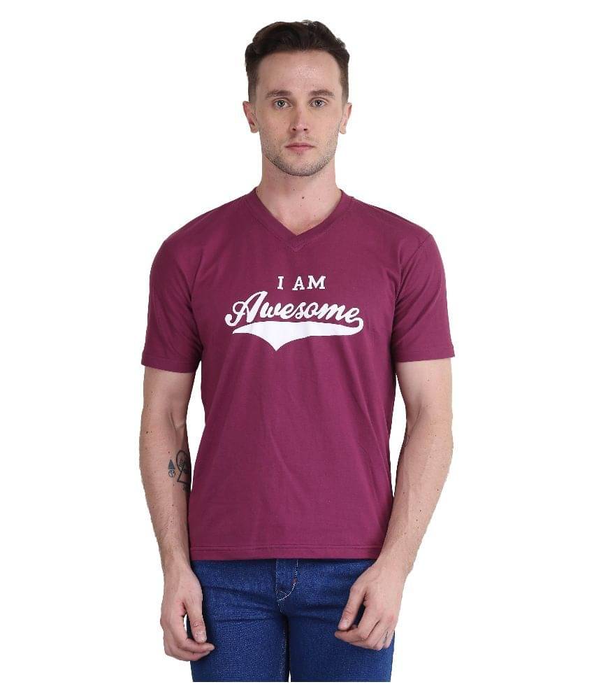 British Terminal Maroon V-Neck T Shirt British Terminal Maroon V-Neck T Shirt