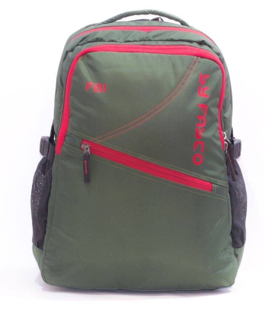     			FBI Green 28 Polyester Casual Backpack