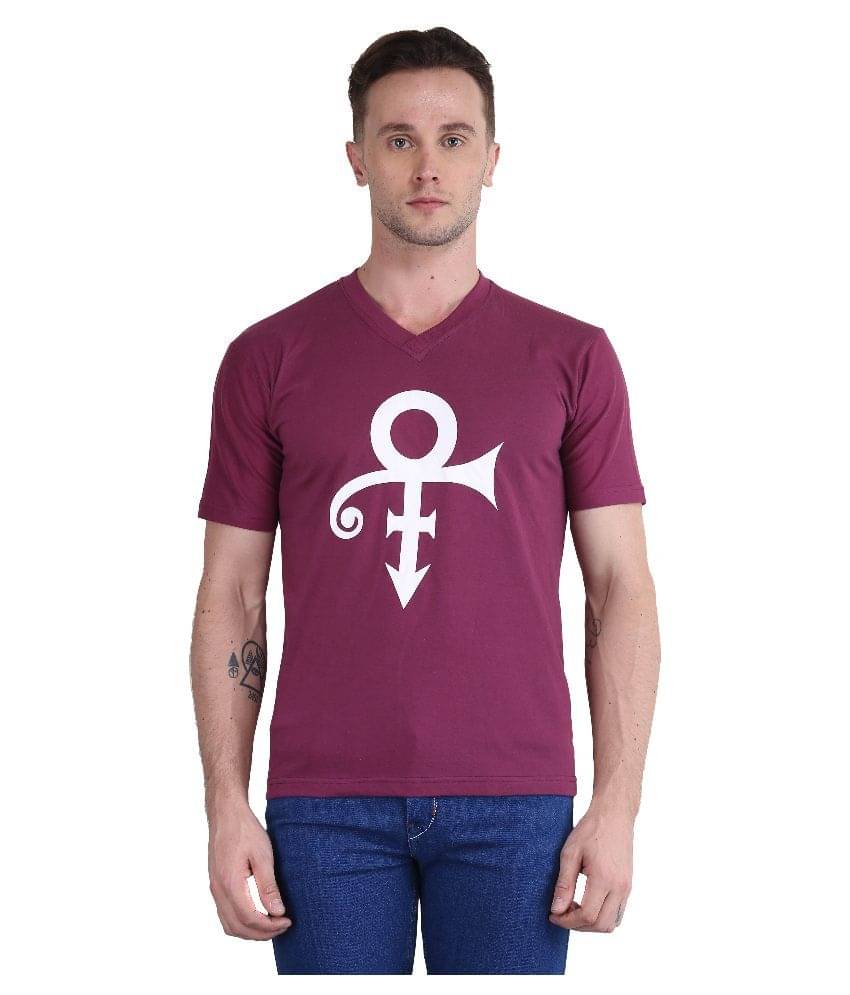     			British Terminal Purple V-Neck T Shirt