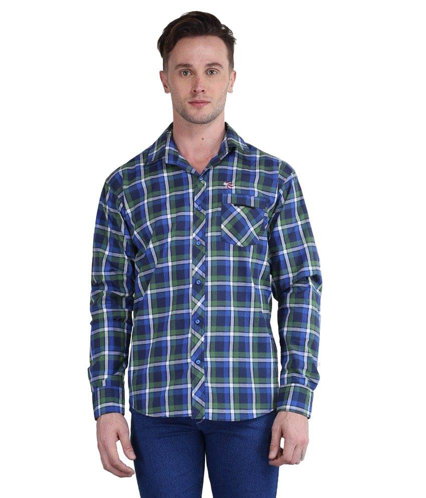 British Terminal Blue Casuals Slim Fit Shirt British Terminal Blue Casuals Slim Fit Shirt