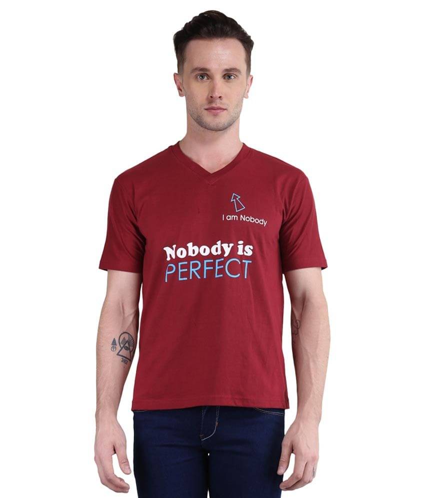 British Terminal Maroon V-Neck T Shirt British Terminal Maroon V-Neck T Shirt