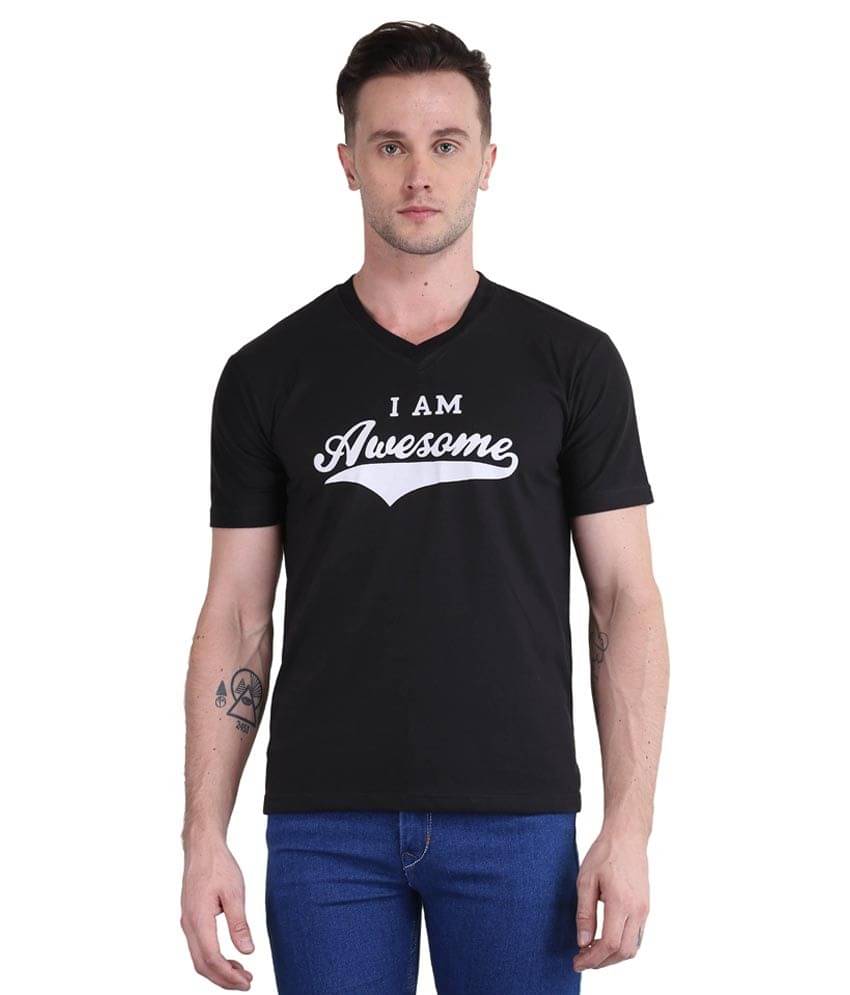British Terminal Black V-Neck T Shirt British Terminal Black V-Neck T Shirt