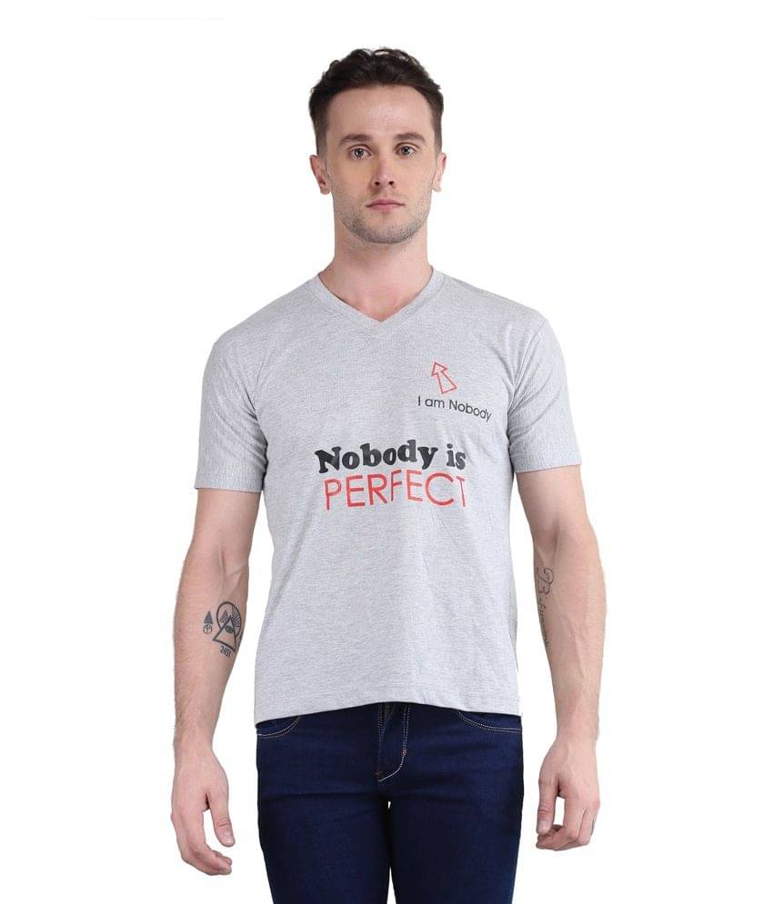 British Terminal Grey V-Neck T Shirt British Terminal Grey V-Neck T Shirt