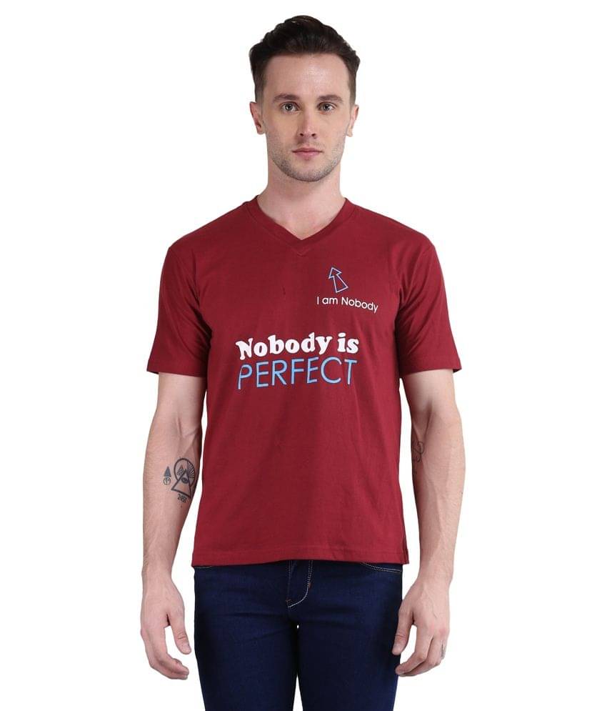British Terminal Maroon V-Neck T Shirt British Terminal Maroon V-Neck T Shirt