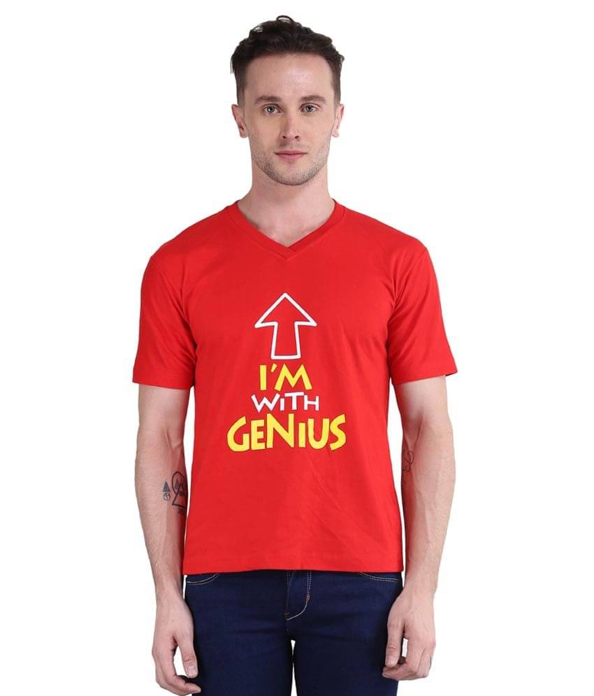 British Terminal Red V-Neck T Shirt British Terminal Red V-Neck T Shirt