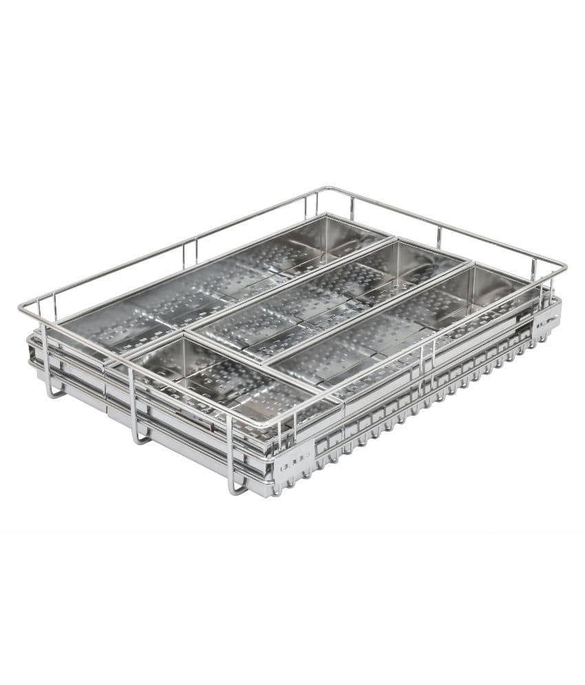 Raja Stainless Steel Box Cuttlery Basket