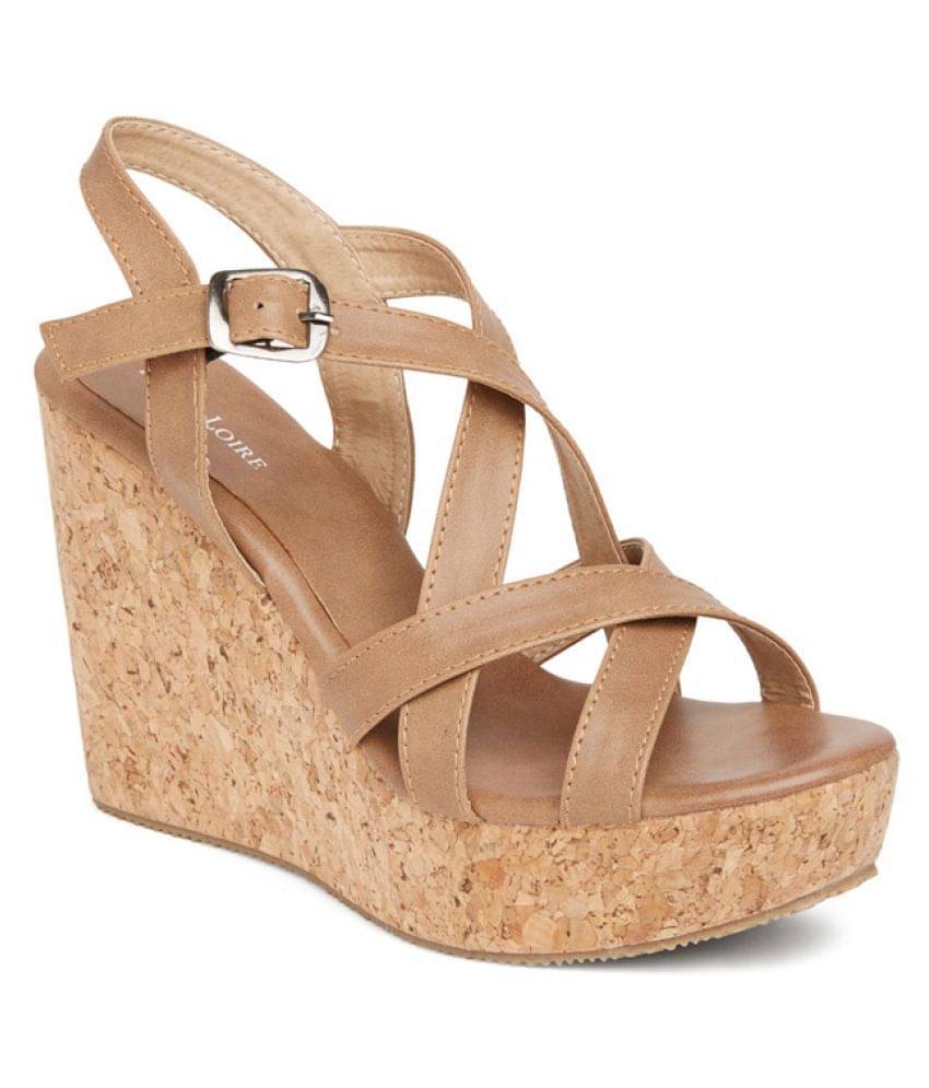     			MARC LOIRE - Tan Women's Wedges Heels