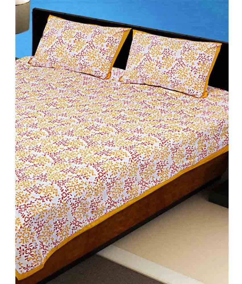     			Uniqchoice Cotton Double Bedsheet ( Multi )