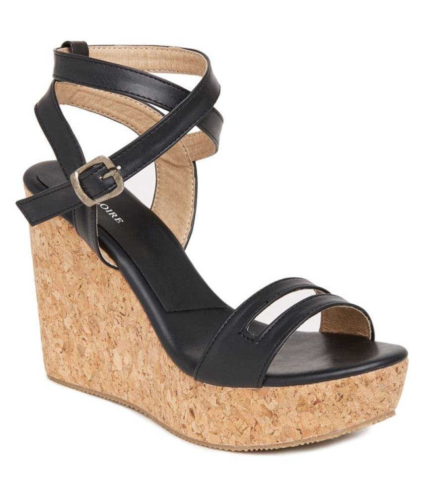 MARC LOIRE - Black Women's Wedges Heels MARC LOIRE - Black Women's Wedges Heels