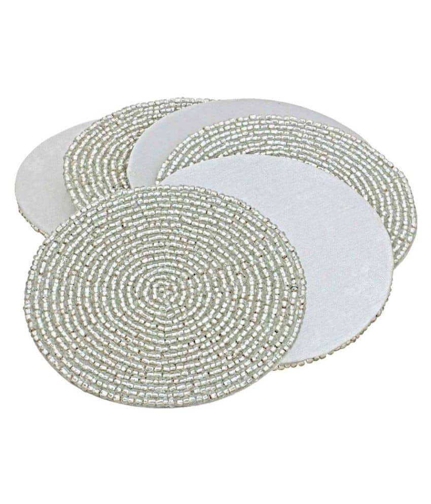 Prisha India Craft Glass Coaster 6 Pcs