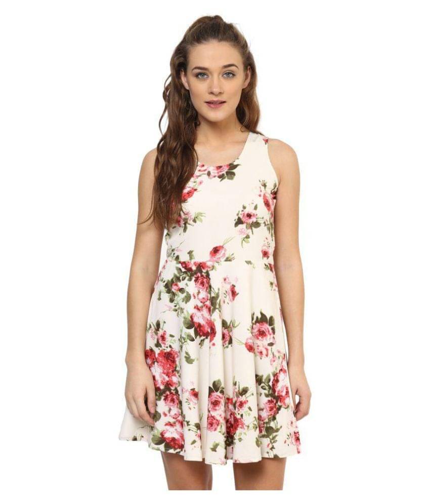     			Purys Multi Color Polyester Dresses