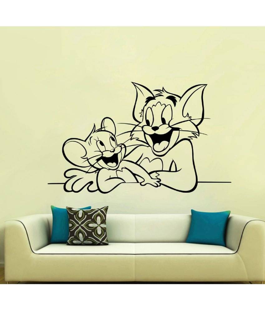     			Decor Villa tom and jery Vinyl Wall Stickers