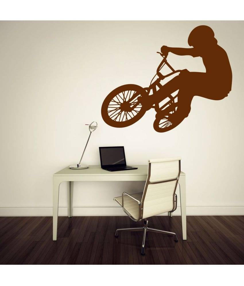     			Decor Villa Cycle With Boy Vinyl Wall Stickers