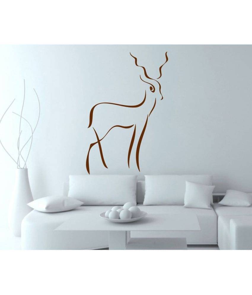     			Decor Villa Deer Line Art Vinyl Wall Stickers