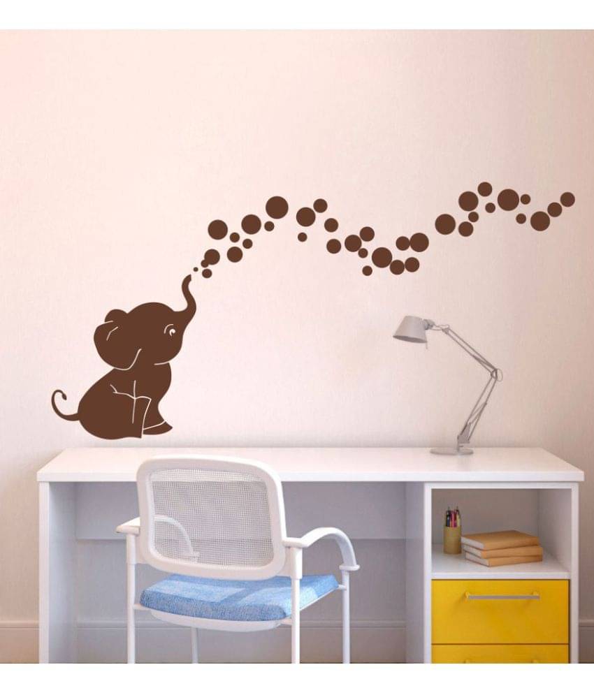     			Decor Villa Elephent With Circle Vinyl Wall Stickers
