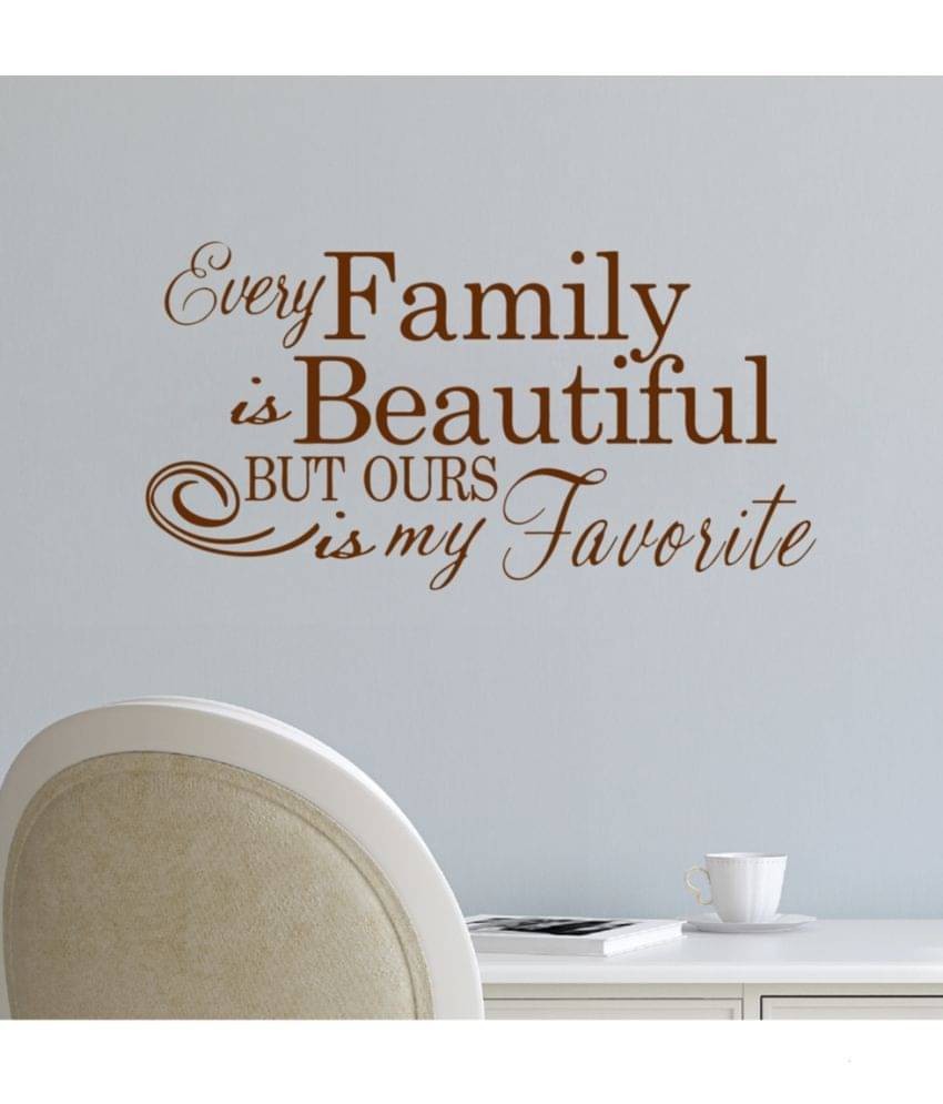     			Decor Villa Every Family Vinyl Wall Stickers