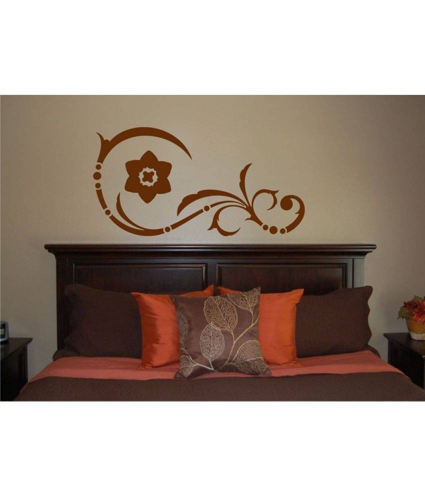     			Decor Villa Flower Leef Line Art Vinyl Wall Stickers
