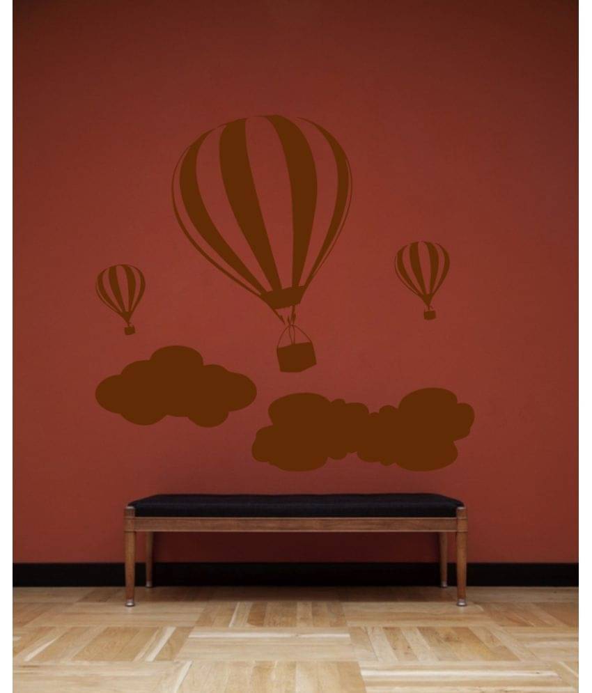    			Decor Villa Hot Air Balloon Vinyl Wall Stickers