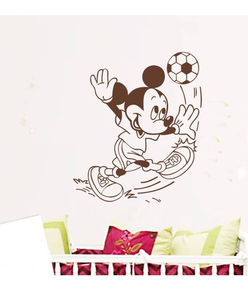 Decor Villa Micky Playing Football Vinyl Wall Stickers