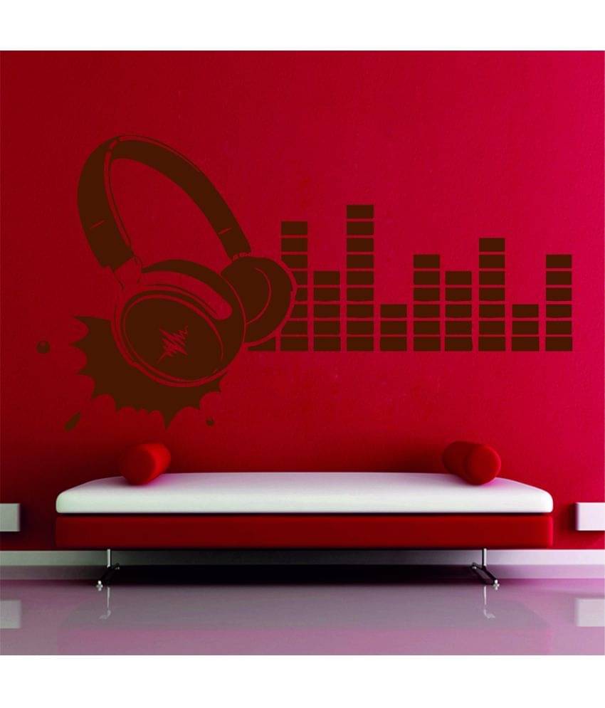     			Decor Villa Music Sound Wave Vinyl Wall Stickers