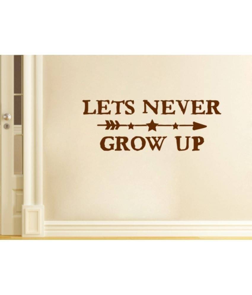     			Decor Villa Never Grow up Vinyl Wall Stickers