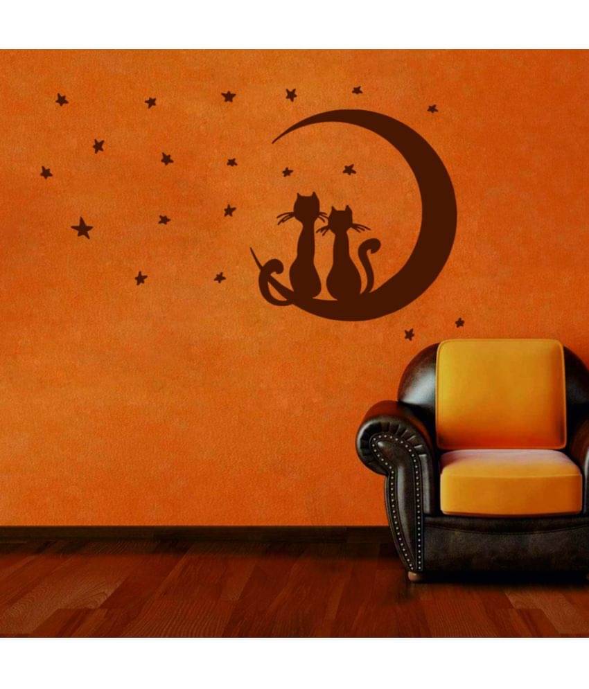     			Decor Villa Romantic Cat Vinyl Wall Stickers
