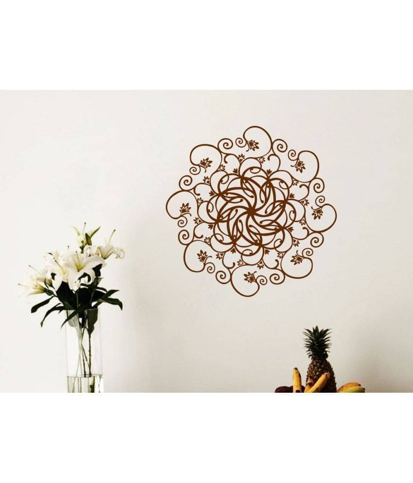     			Decor Villa Round Style Flower Vinyl Wall Stickers