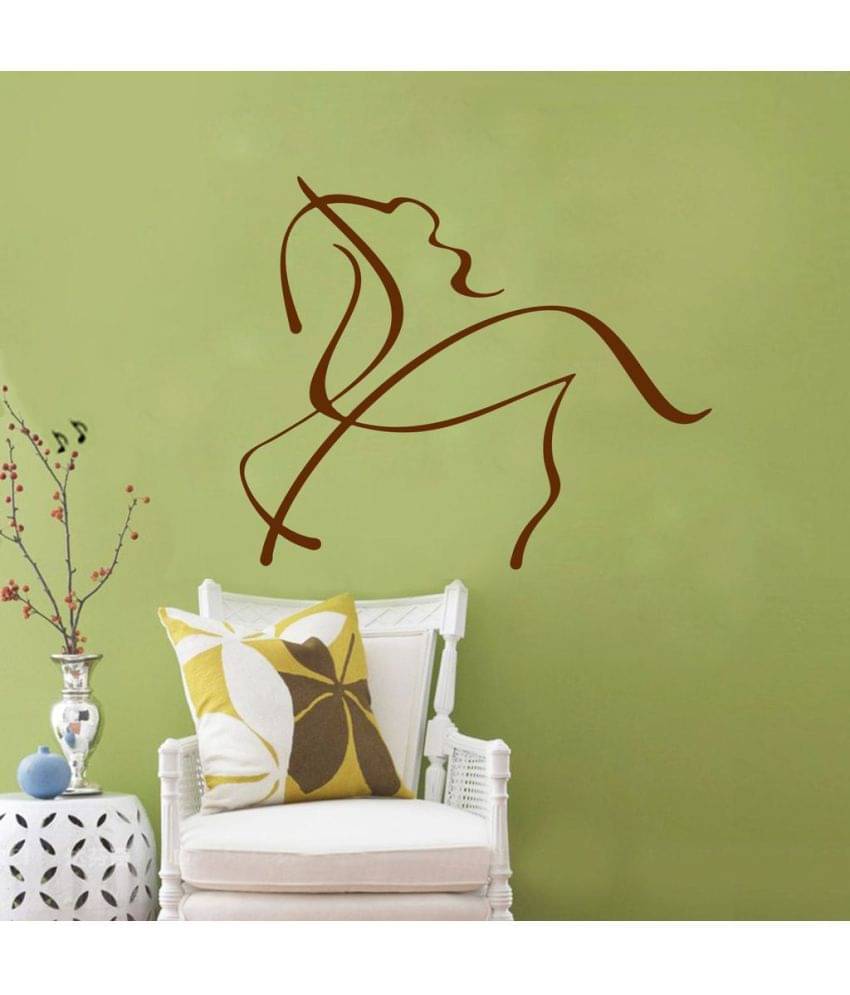     			Decor Villa Unicorn Line Art Vinyl Wall Stickers