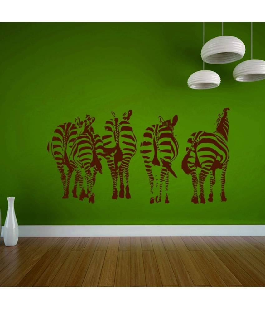     			Decor Villa Zebra Back Side Vinyl Wall Stickers
