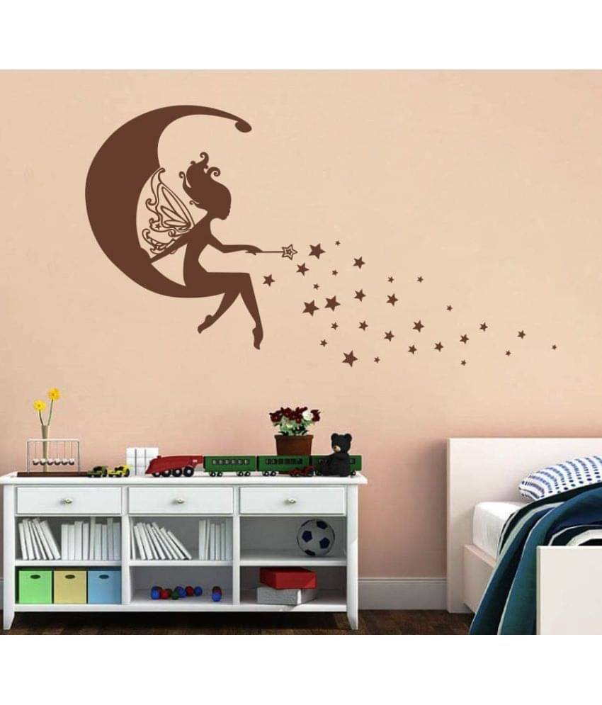     			Decor Villa angel on the moon Vinyl Wall Stickers