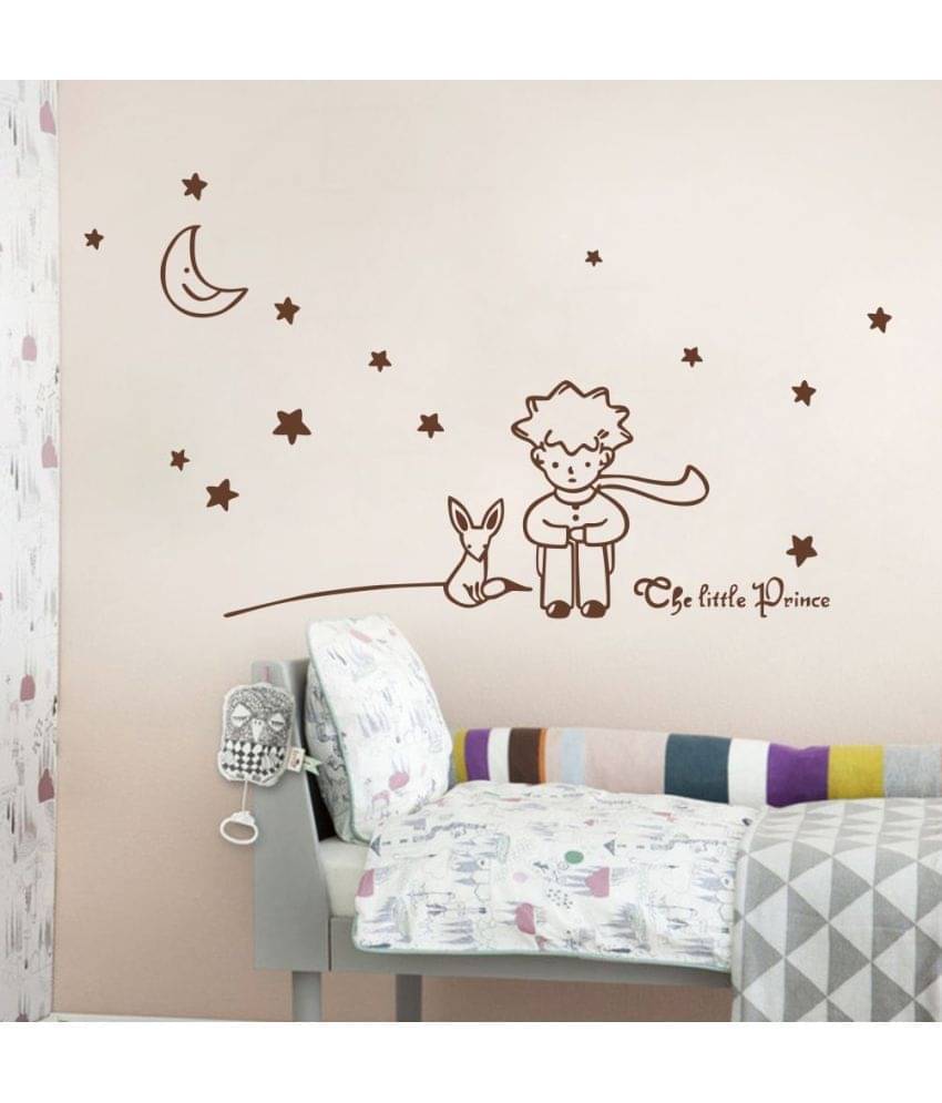     			Decor Villa Cute Boy with Puppy Vinyl Wall Stickers